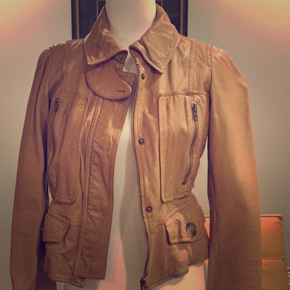 Camel Leather Jacket